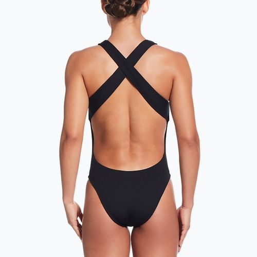 Dámske jednodielne plavky Nike Elevated Essential Crossback black