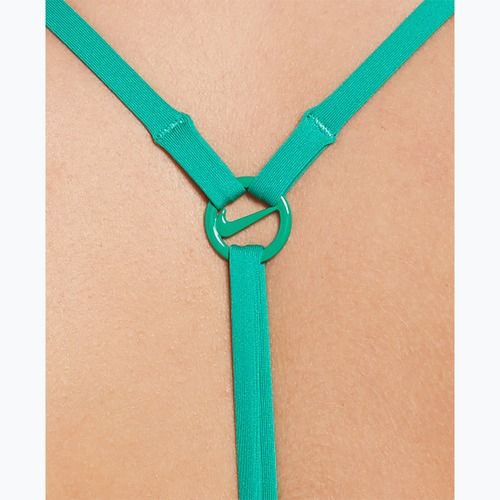 Dámske jednodielne plavky Nike Swoosh Link Y-Back stadium green