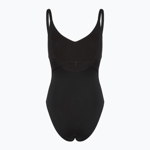 Dámske jednodielne plavky Nike Essential V-Neck black