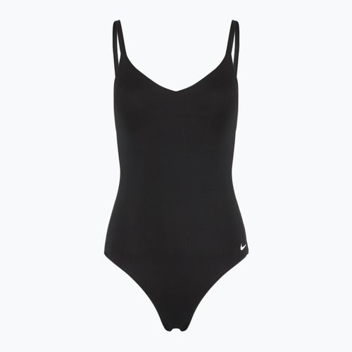 Dámske jednodielne plavky Nike Essential V-Neck black