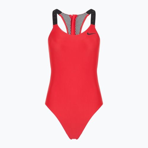 Dámske jednodielne plavky Nike Hydralock Fusion university red