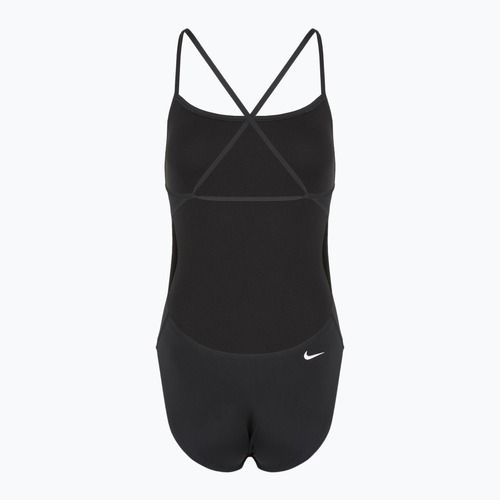 Dámske jednodielne plavky Nike Hydrastrong Adjustable Crossback black