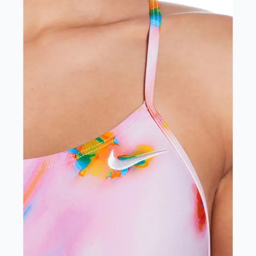 Dámske jednodielne plavky Nike Hydrastrong Cutout pink foam
