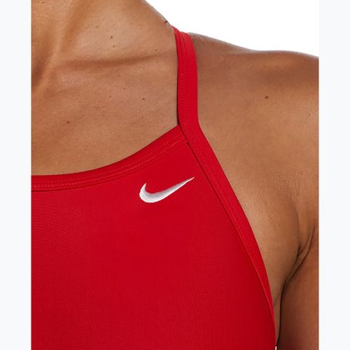 Dámske jednodielne plavky Nike Solid Racerback university red