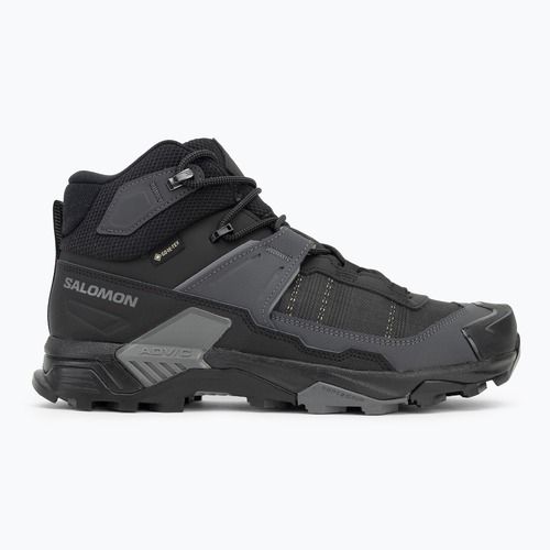 Pánske trekové topánky Salomon X Ultra 5 MID Wide GTX black/asphalt/castlerock