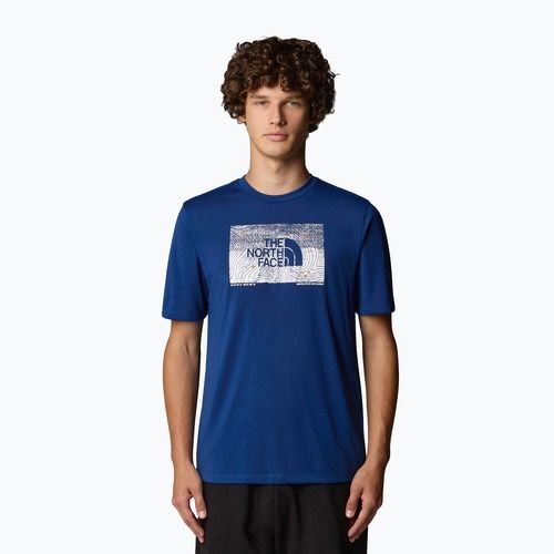 Pánske tričko The North Face Foundation Abstract Graphic Tee estate blue