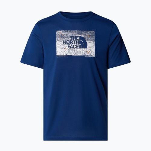 Pánske tričko The North Face Foundation Abstract Graphic Tee estate blue