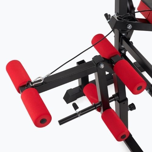 Posilňovacia lavica XTREXO BenchFit Max so stojanom a bicepsovým pultom black