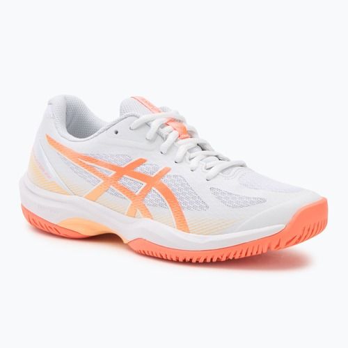 Dámske volejbalové topánky ASICS Court Hunter FF white/vivid coral