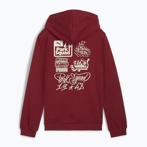 Detská mikina PUMA ESS+MIS 90s Hoodie FL intenzívne červená