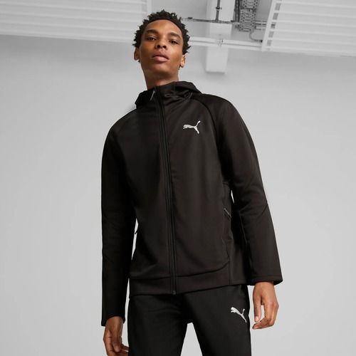 Pánska mikina PUMA Evostripe Warm Hoodie FZ DK puma black