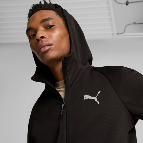 Pánska mikina PUMA Evostripe Warm Hoodie FZ DK puma black