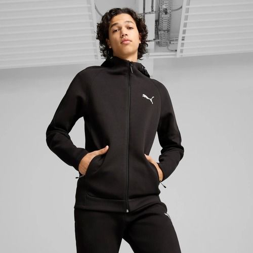 Pánska mikina PUMA Evostripe Hoodie FZ DK puma black