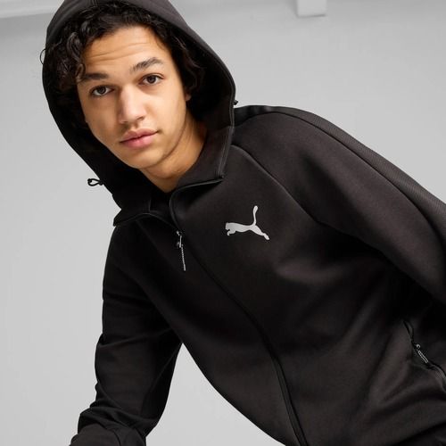 Pánska mikina PUMA Evostripe Hoodie FZ DK puma black