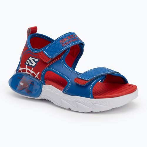 Detské sandále SKECHERS Creature Splash modré/červené