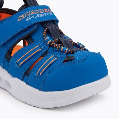 Detské sandále SKECHERS S-Lights Sola Glow blue/lime
