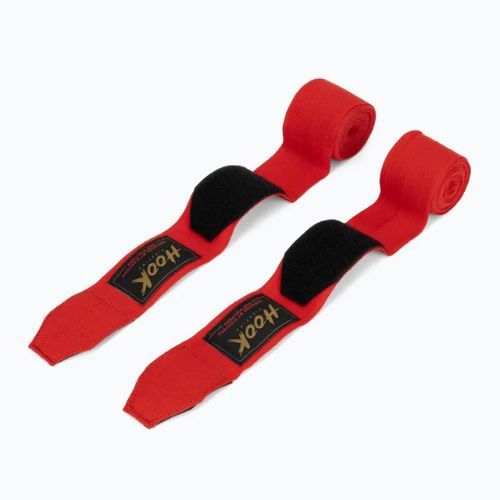Boxerské bandáže HOOK FIGHTING TX0-B4M0046 400 cm červená