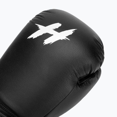 Kožené boxerské rukavice HOOK FIGHTING Ready to Fight čierne