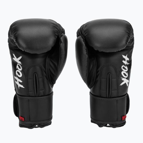 Kožené boxerské rukavice HOOK FIGHTING Ready to Fight čierne