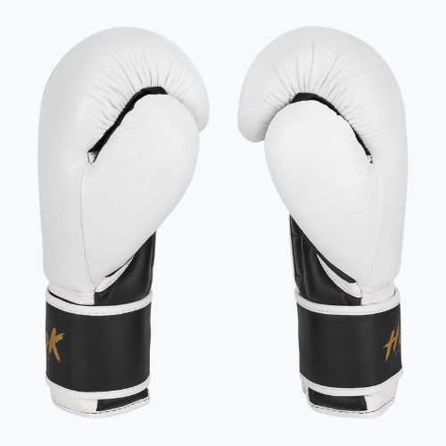 Kožené boxerské rukavice HOOK FIGHTING Ready to Fight biele