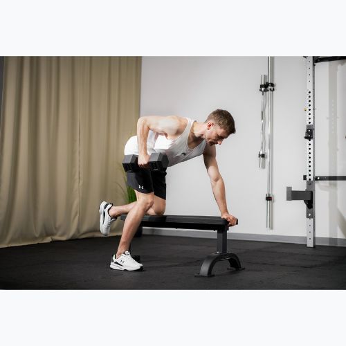 XTREXO B10 Rovná tréningová lavica čierna