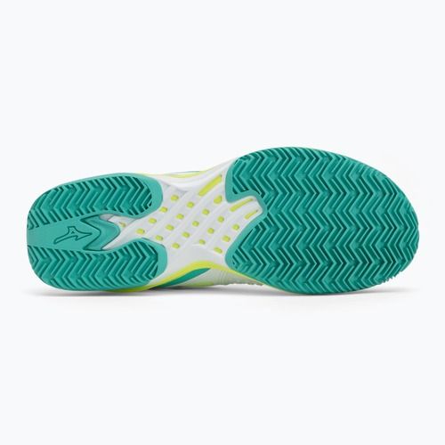 Dámske tenisové topánky Mizuno Wave Exceed Tour 6 CC W white/black/mizuno neo lime