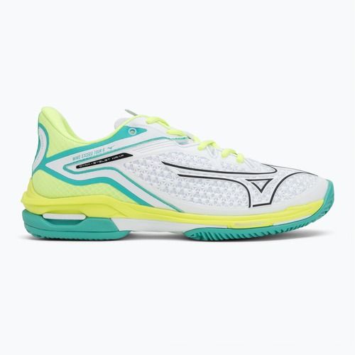 Dámske tenisové topánky Mizuno Wave Exceed Tour 6 CC W white/black/mizuno neo lime