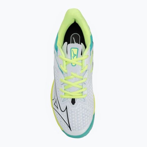 Dámske tenisové topánky Mizuno Wave Exceed Tour 6 CC W white/black/mizuno neo lime
