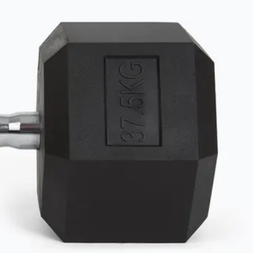 Pogumované činky XTREXO Hex 37,5 kg