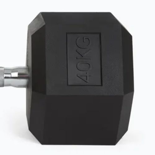Pogumované činky TREXO Hex 40 kg