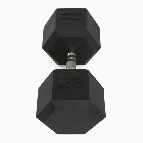 Pogumované činky TREXO Hex 40 kg