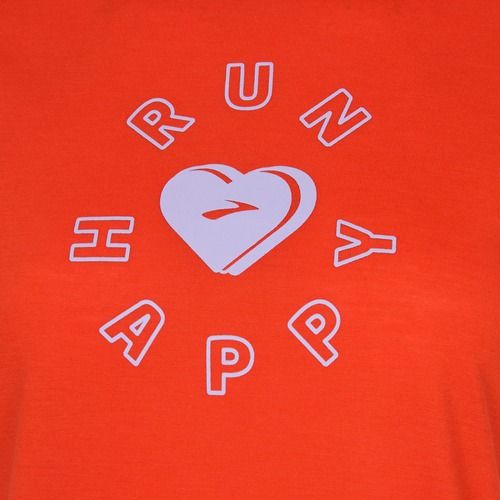 Dámske bežecké tričko Brooks Distance Graphic jamberry/love run