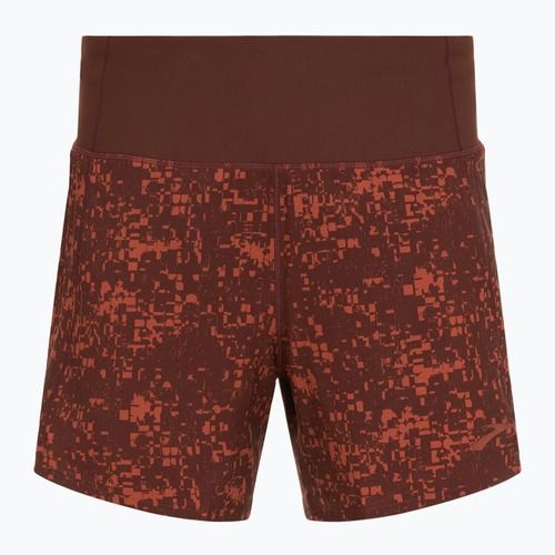 Dámske bežecké šortky Brooks Chaser 5" run raisin glitch print