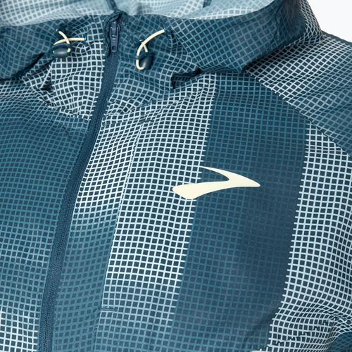 Pánska bežecká bunda Brooks Canopy indigo rush/altitude print