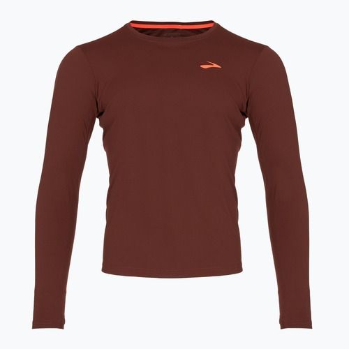 Pánske tričko longsleave Brooks Atmosphere run raisin