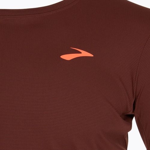 Pánske tričko longsleave Brooks Atmosphere run raisin