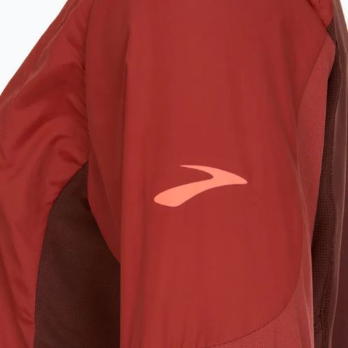 Pánska bežecká bunda Brooks Fusion Hybrid copper/run raisin
