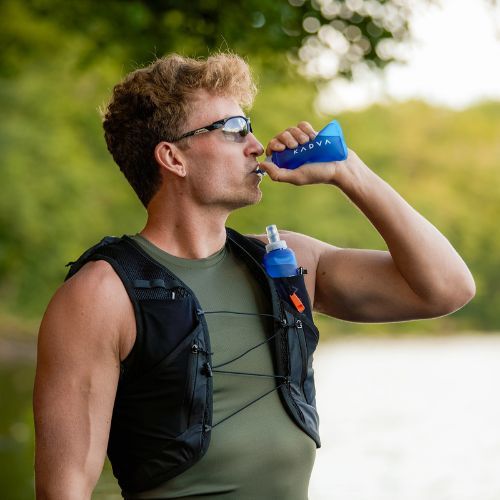Fľaša Softflask KADVA Flowbie 150 ml blue
