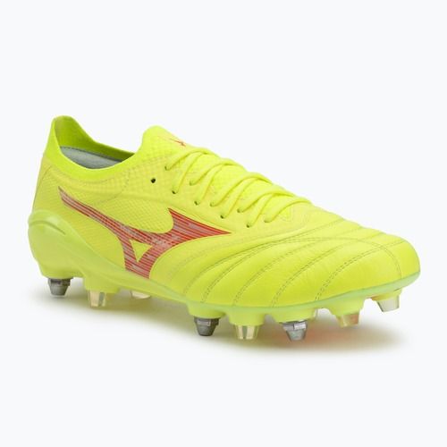 Pánske kopačky Mizuno Morelia Neo IV β Elite MIX safety yellow/fiery coral 2/safety yellow