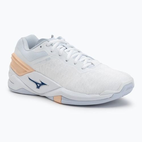 Dámska hádzanárska obuv Mizuno Wave Stealth Neo white/navy peony/peach parfait