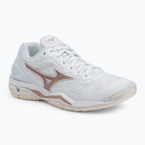 Dámska hádzanárska obuv Mizuno Wave Stealth V white/rose/snow white
