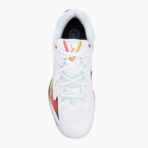 Bedmintonové topánky Mizuno Wave Claw 3 white/citrus/calypso coral