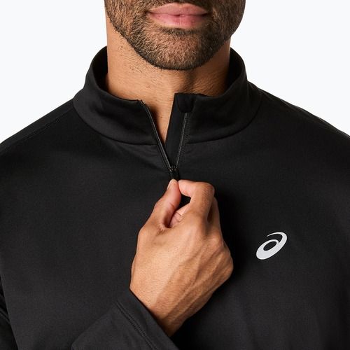 Pánska bežecká mikina ASICS Core Half Zip Winter performance black