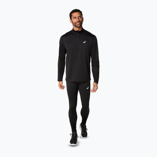 Pánska bežecká mikina ASICS Core Half Zip Winter performance black