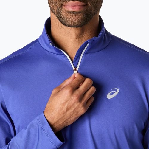Pánska bežecká mikina ASICS Core Half Zip Winter dark cobalt