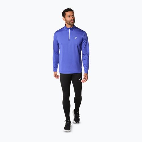 Pánska bežecká mikina ASICS Core Half Zip Winter dark cobalt