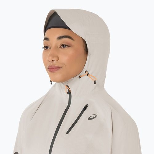 Dámska bežecká bunda ASICS Fujitrail Elite Waterproof cream