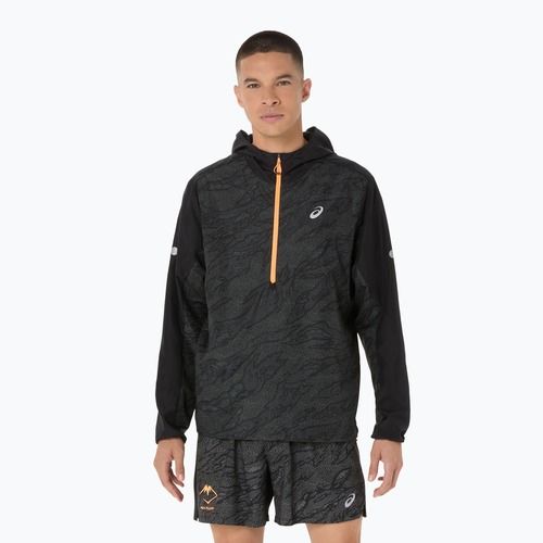 Pánska bežecká bunda ASICS Fujitrail Packable Windbreaker performance black