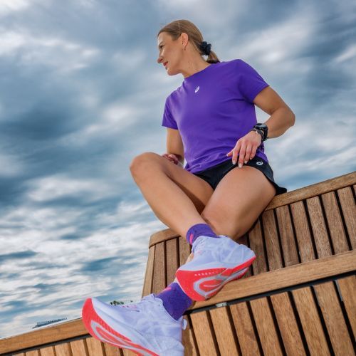 Dámske bežecké topánky ASICS Novablast 5 Tokyo vapor/edo purple