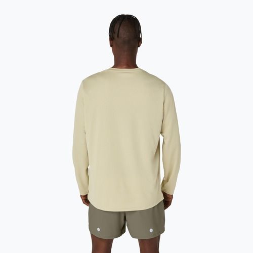 Pánske bežecké tričko longsleeve ASICS Fujitrail Logo LS khaki